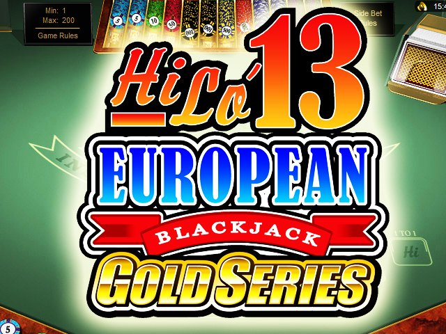 Hi Lo 13 European Blackjack Gold